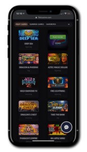 7Bit Casino Mobile Lobby